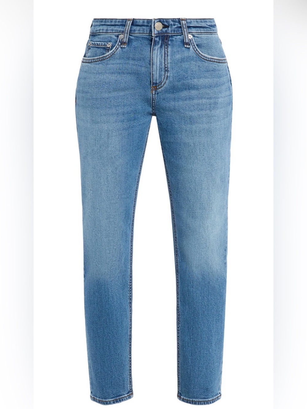 NWT Rag & Bone Dre Low-Rise Stretch Boyfriend Jeans - Julienne; Size 27 - Picture 2 of 16